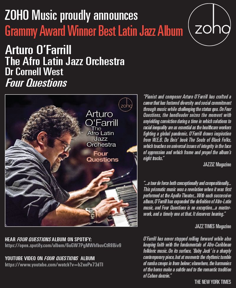Arturo O’Farrill wins Grammy for “Best Latin Jazz Album” MVD